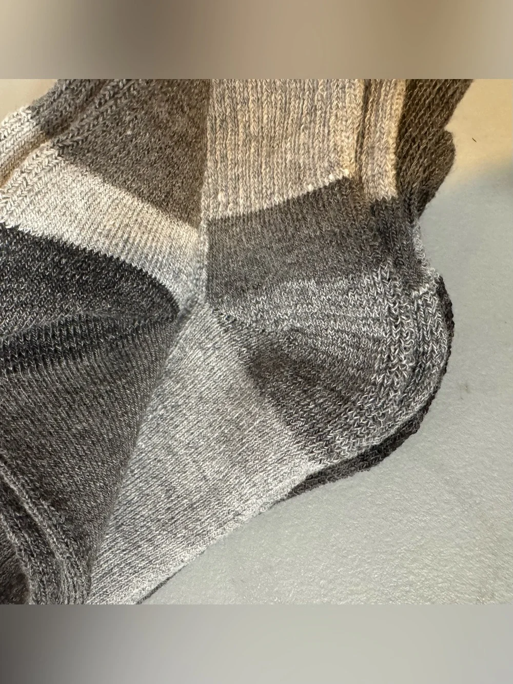 Locker room Men's Gray Quarter Socks - 3 Pack dry fresh thick cushion comfy